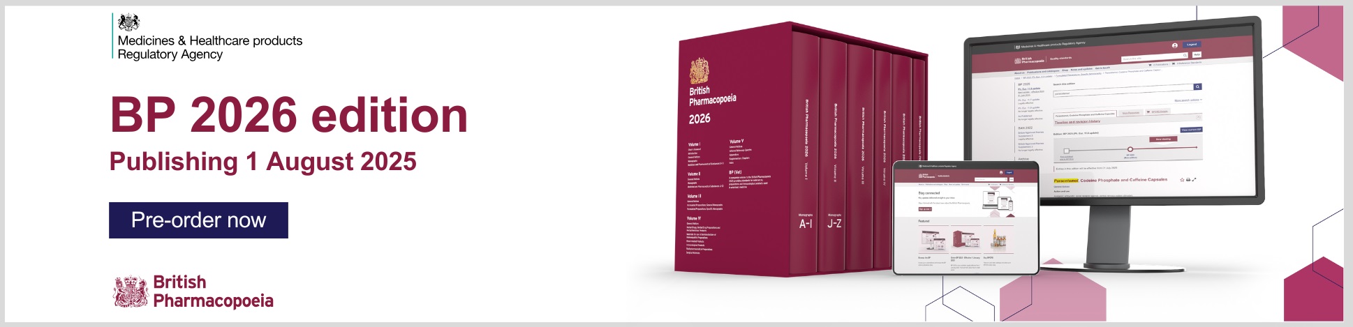 British Pharmacopoeia 2026 - Just published. Order now.