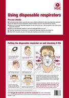 Using Disposable Respirators A3 Poster - Front